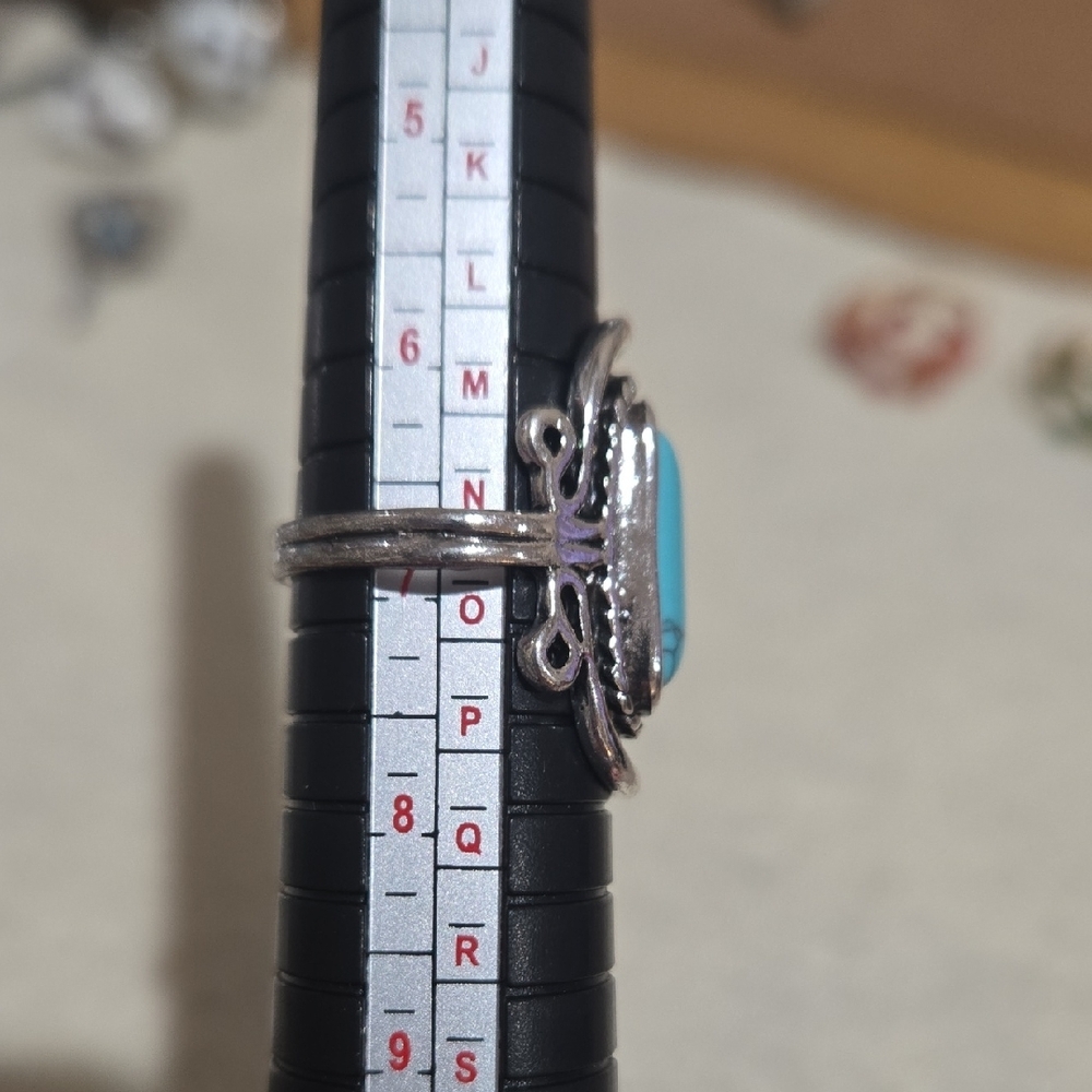 Silver Turquoise Ring - image 4